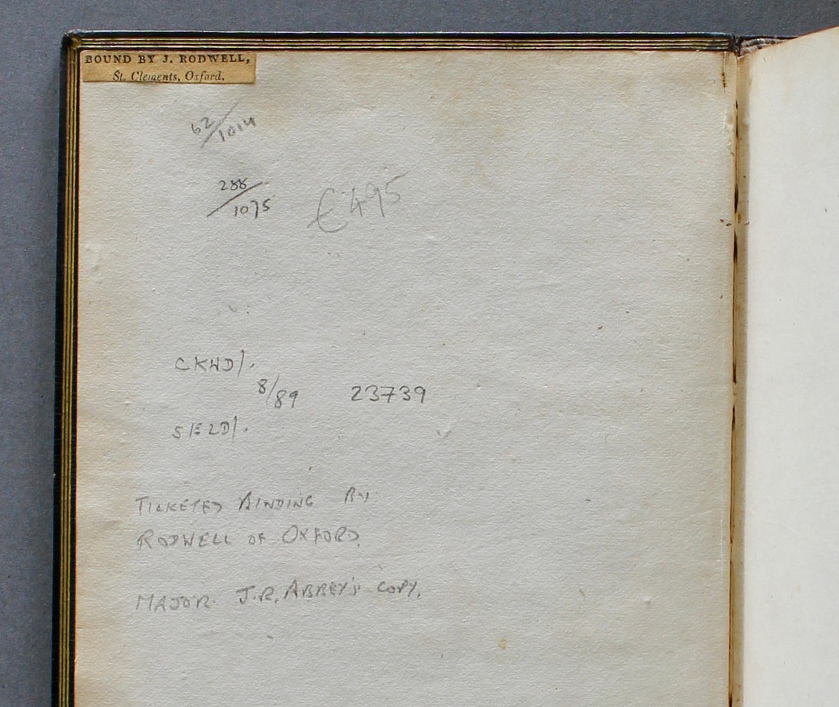 Lewis – Life and Sufferings of John Wiclif – Clarendon Press, 1820 – Rodwell Oxford Binding – J. R. Abbey Copy
