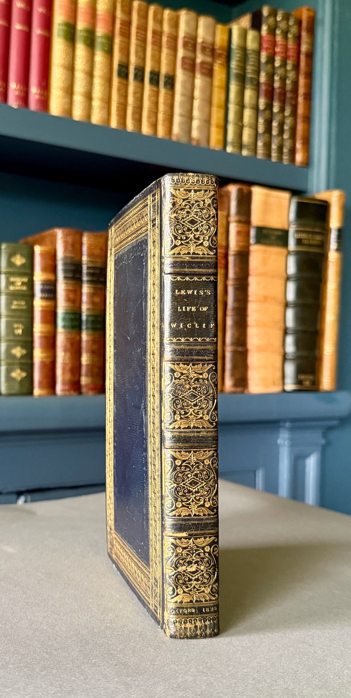 Lewis – Life and Sufferings of John Wiclif – Clarendon Press, 1820 – Rodwell Oxford Binding – J. R. Abbey Copy