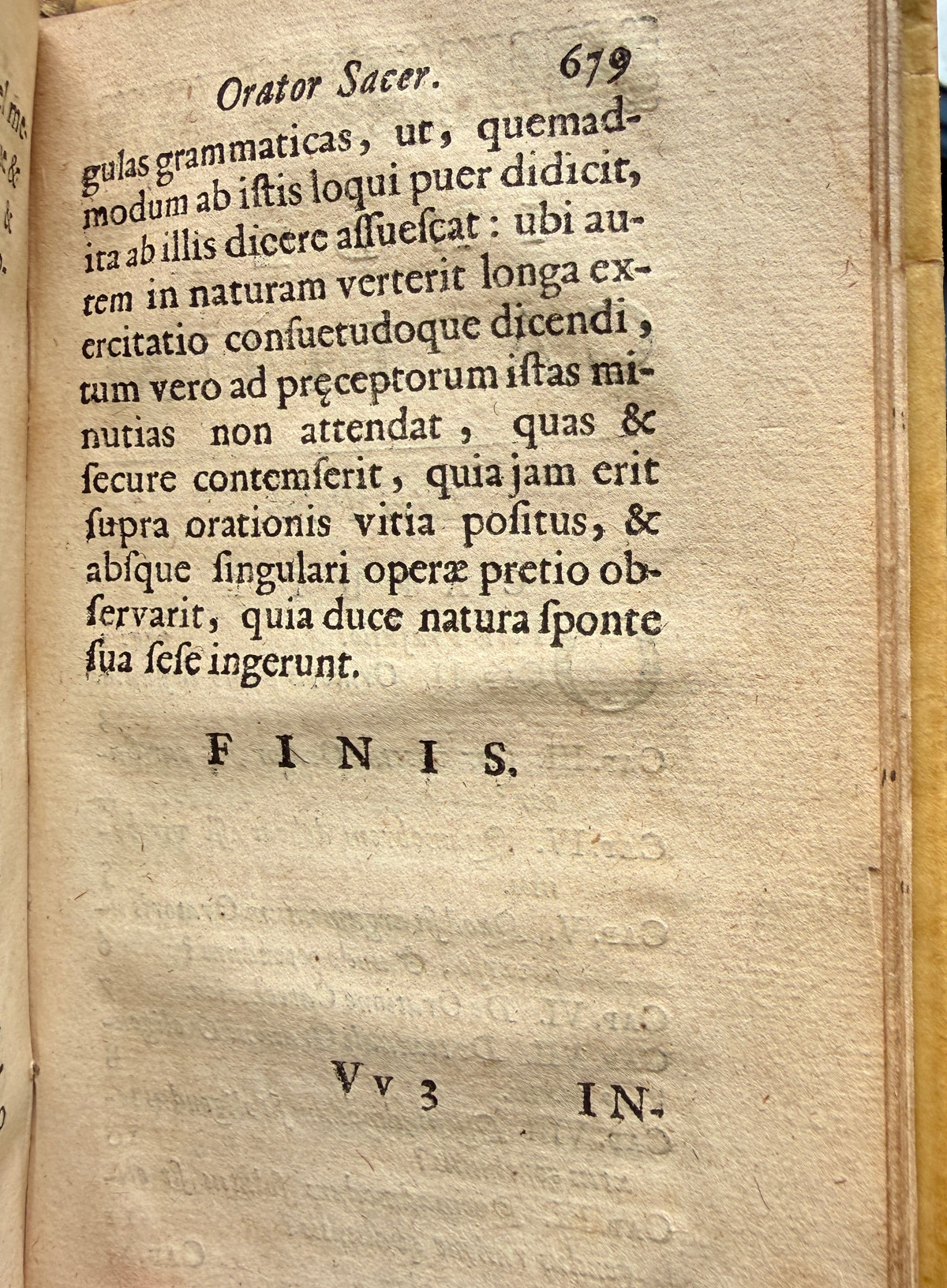 WOLZOGEN, Ludwig. Orator sacer. Utrecht, 1671. First edition.