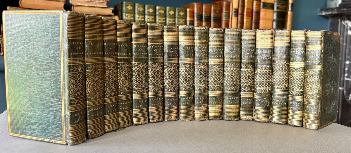 Hume & Smollett – The History of England – 16 Volumes – 1810–12 – Captain John Kent, 95th Rifles Provenance