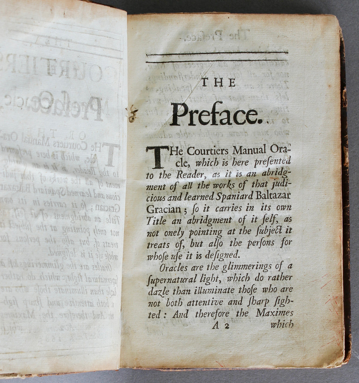 The Courtiers Manual Oracle, or, The Art of Prudence — First English Edition, 1685