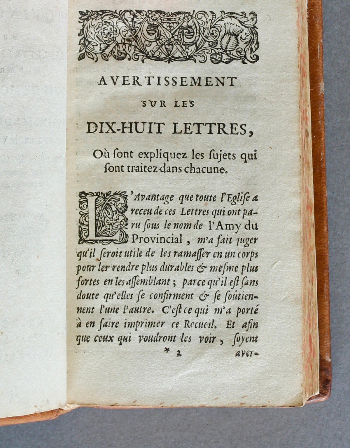Pascal — Les Provinciales, Seventh Edition (Elzevier, Amsterdam, 1669)