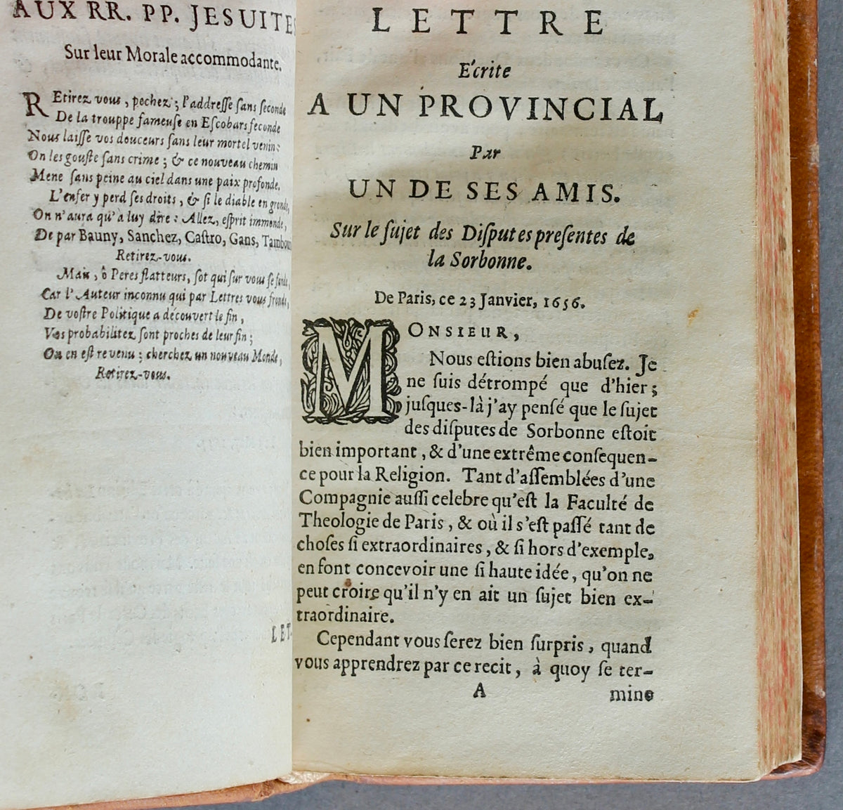 Pascal — Les Provinciales, Seventh Edition (Elzevier, Amsterdam, 1669)