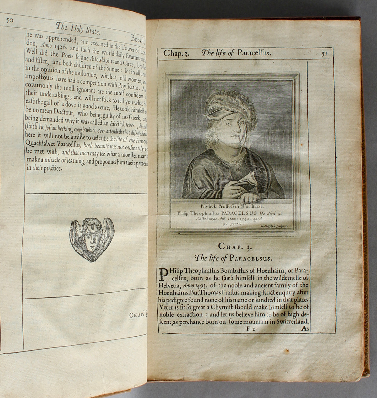 Fuller – The Holy State. The Third Edition, 1652 – With The Profane State – 20 Engraved Portraits