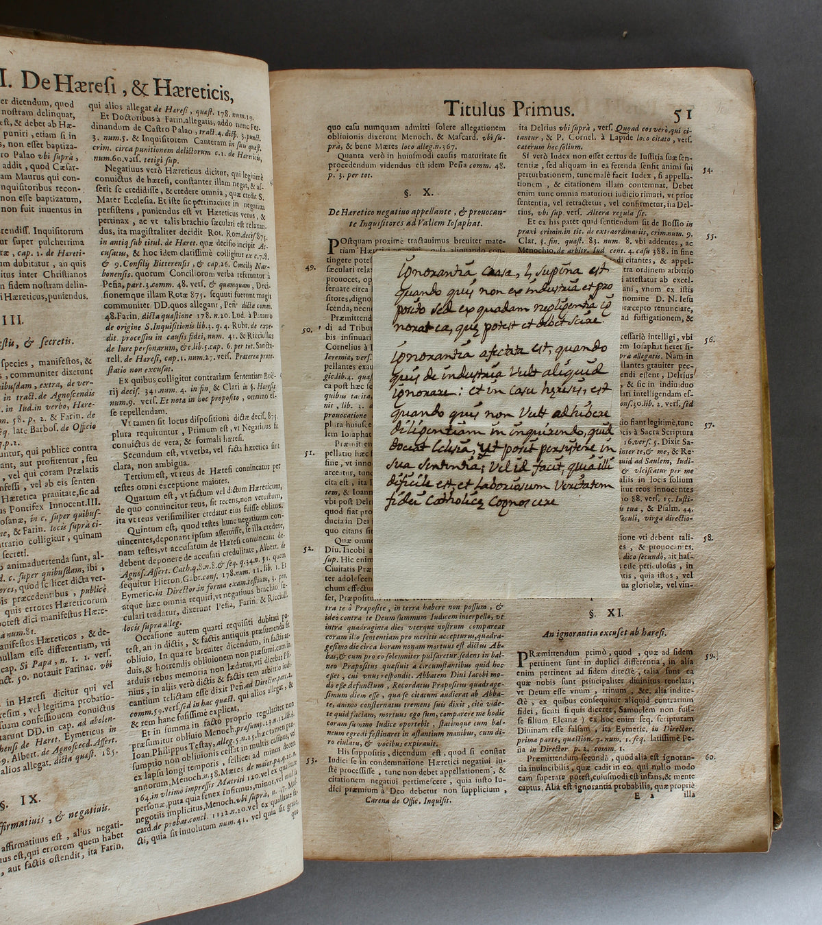 Carena – Tractatus de Officio Sanctissimae Inquisitionis, Lyon 1669 – Extensively Annotated Spanish Copy