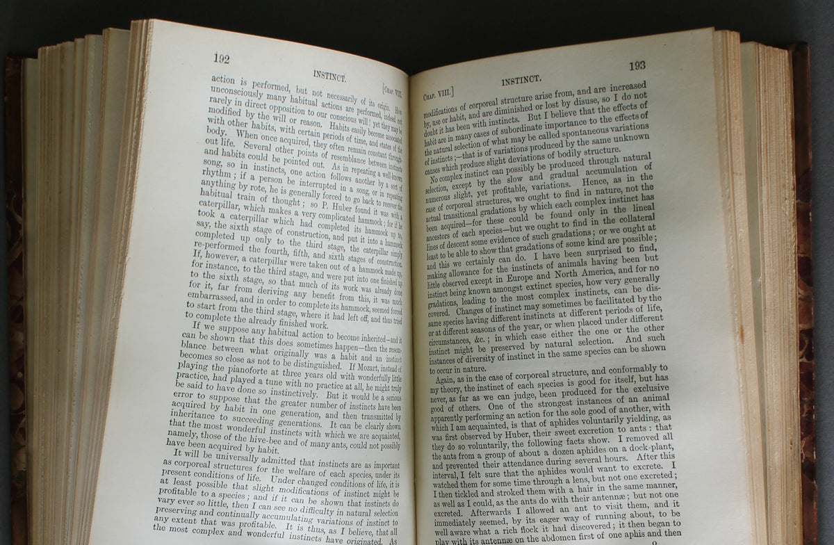 DARWIN, Charles. The Origin of Species. Sixth edition, forty-first thousand. London, 1891.