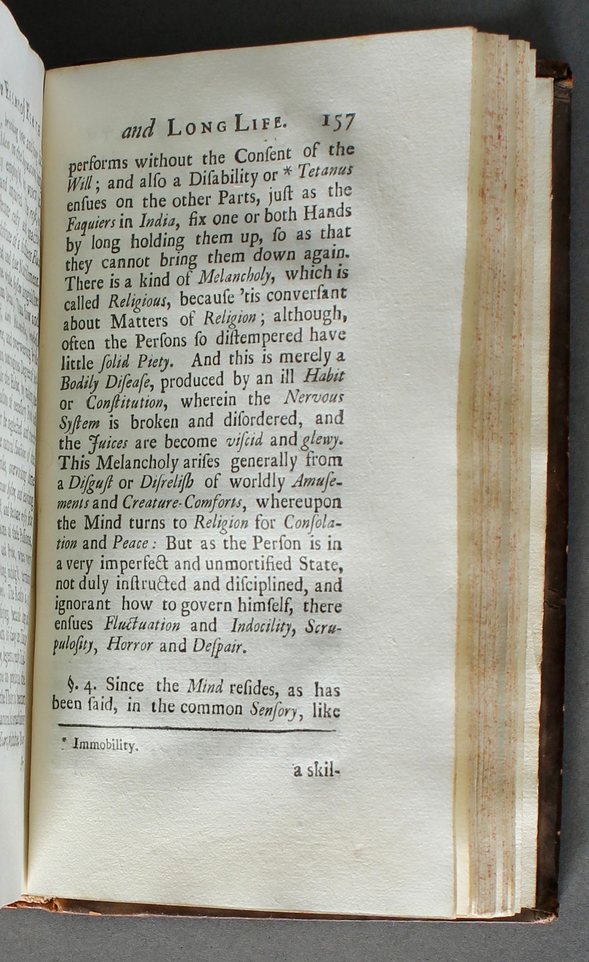 CHEYNE, George. An Essay of Health and Long Life. Sixth edition. London, 1725.