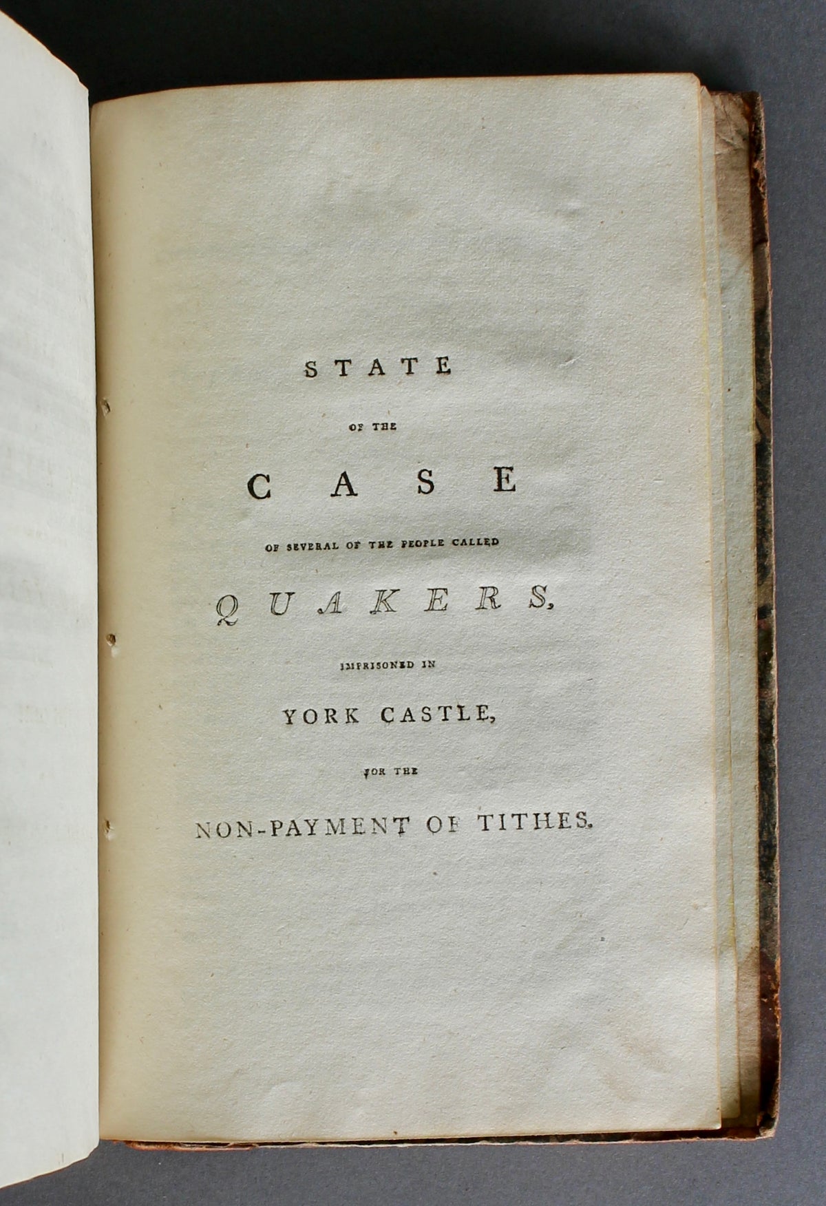 MARKHAM, George — Truth for the Seekers — Quaker Tithe Controversy — York Castle — Allan Rowntree Association Copy