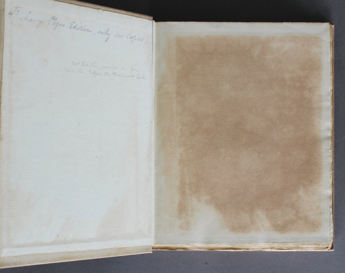 MORRIS, William — Poems by the Way — 1891 — First Reeves and Turner Edition — Large Paper Issue, No. 93 of 100