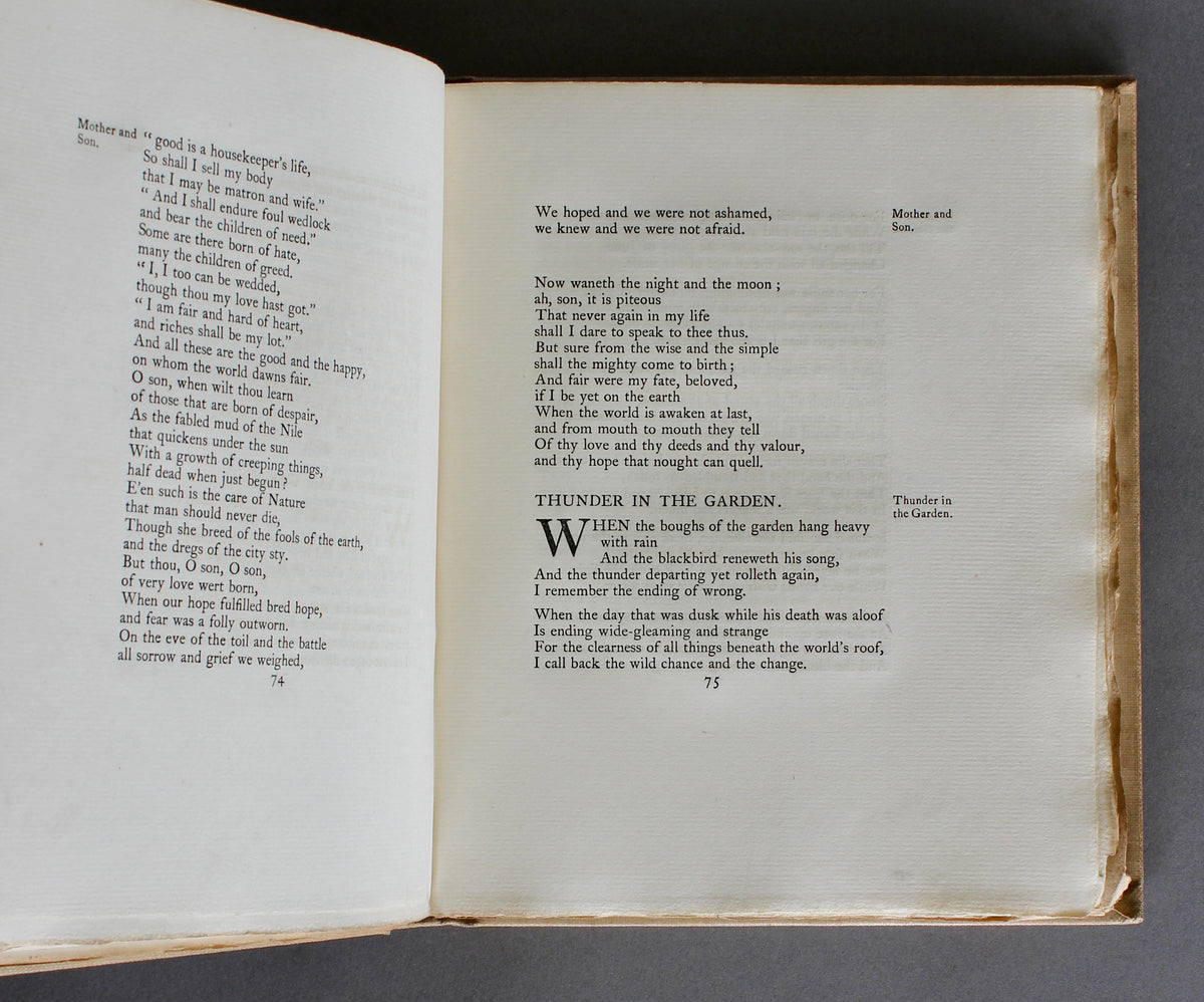 MORRIS, William — Poems by the Way — 1891 — First Reeves and Turner Edition — Large Paper Issue, No. 93 of 100