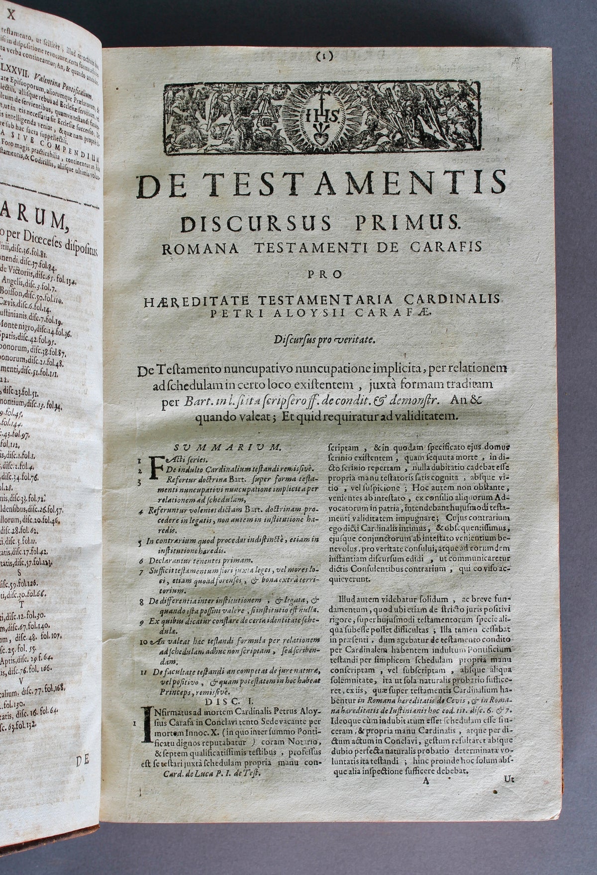 De Luca — Theatrum Veritatis & Justitiae, Tomus II — Cologne 1690 — 1786 Sierck Prize Copy
