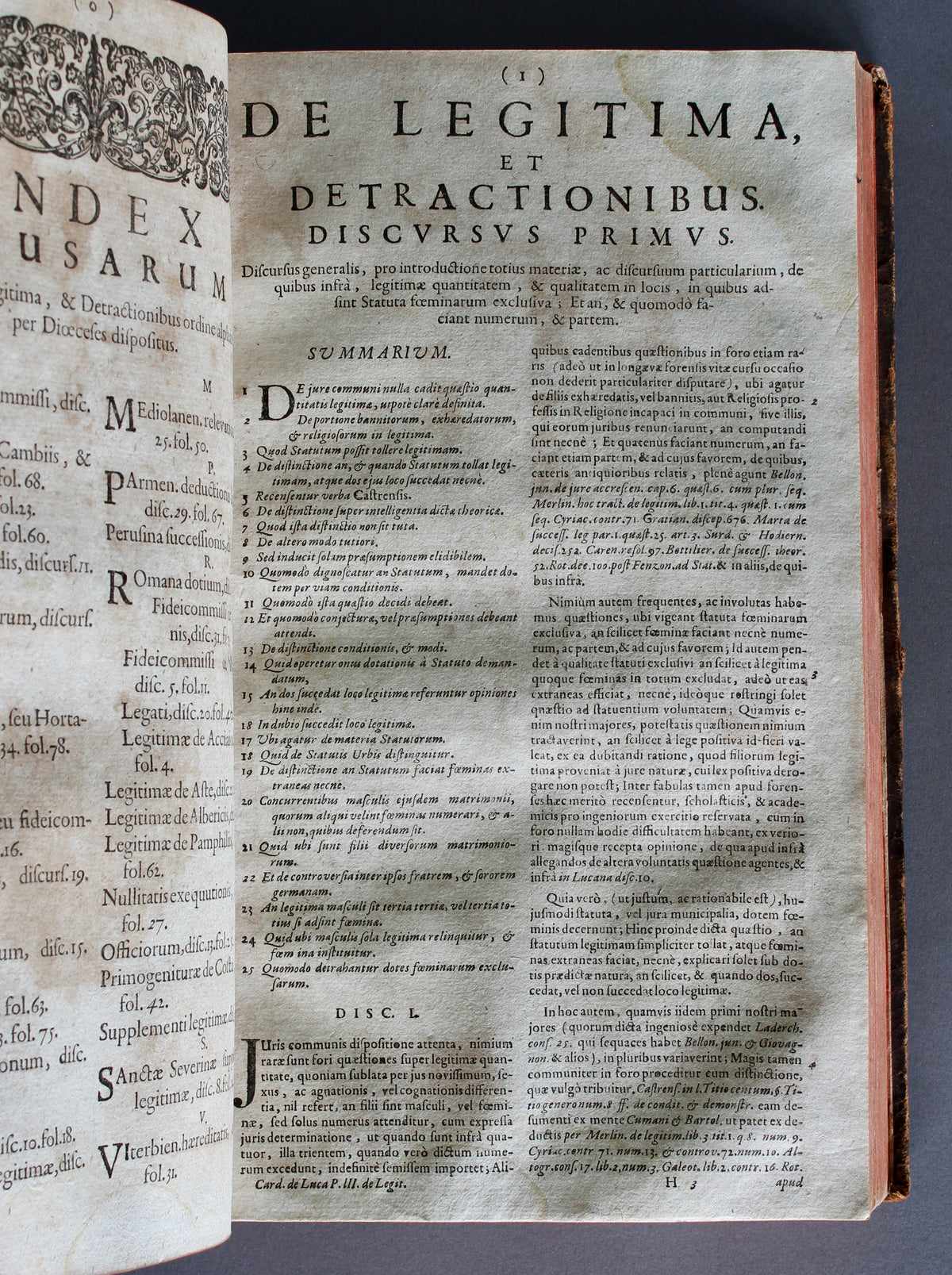 De Luca — Theatrum Veritatis & Justitiae, Tomus II — Cologne 1690 — 1786 Sierck Prize Copy