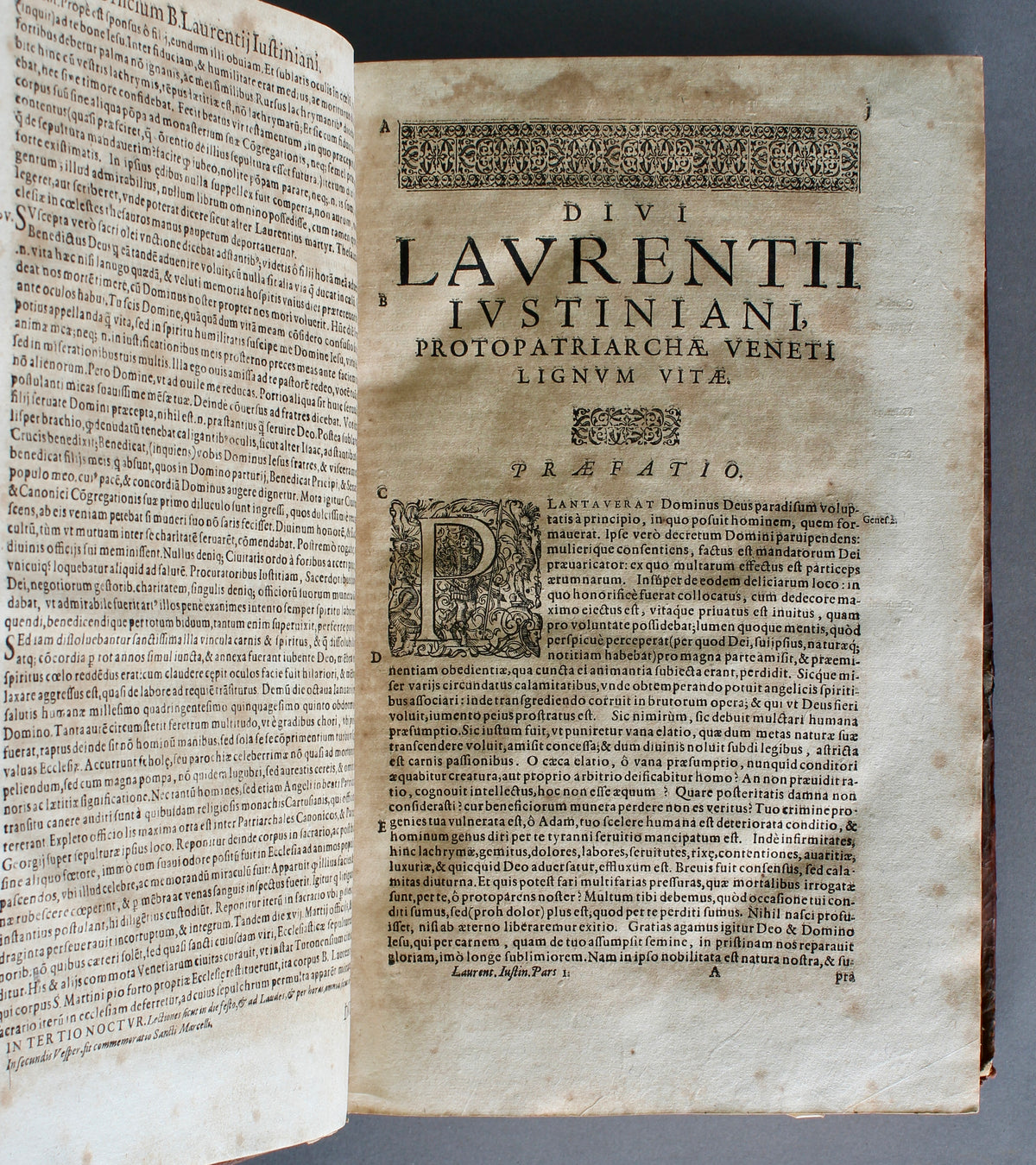 JUSTINIANUS, Laurentius — Opera Omnia — Cologne 1675 — Wexford Franciscan Provenance
