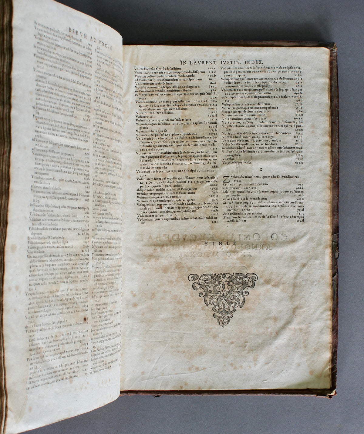 JUSTINIANUS, Laurentius — Opera Omnia — Cologne 1675 — Wexford Franciscan Provenance