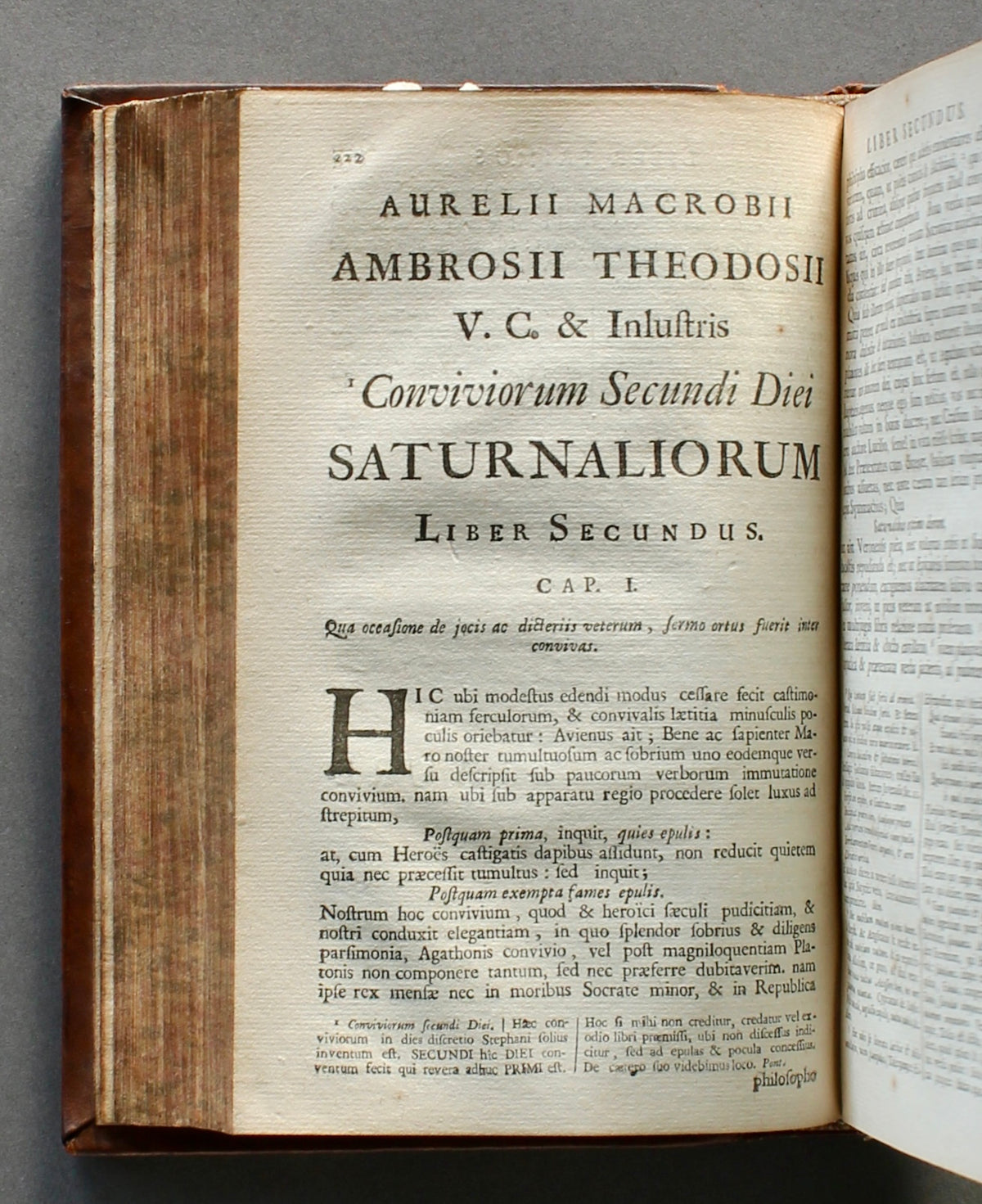 Macrobius — Opera — First Edition Printed in England, 1694 — Macrobian World Map