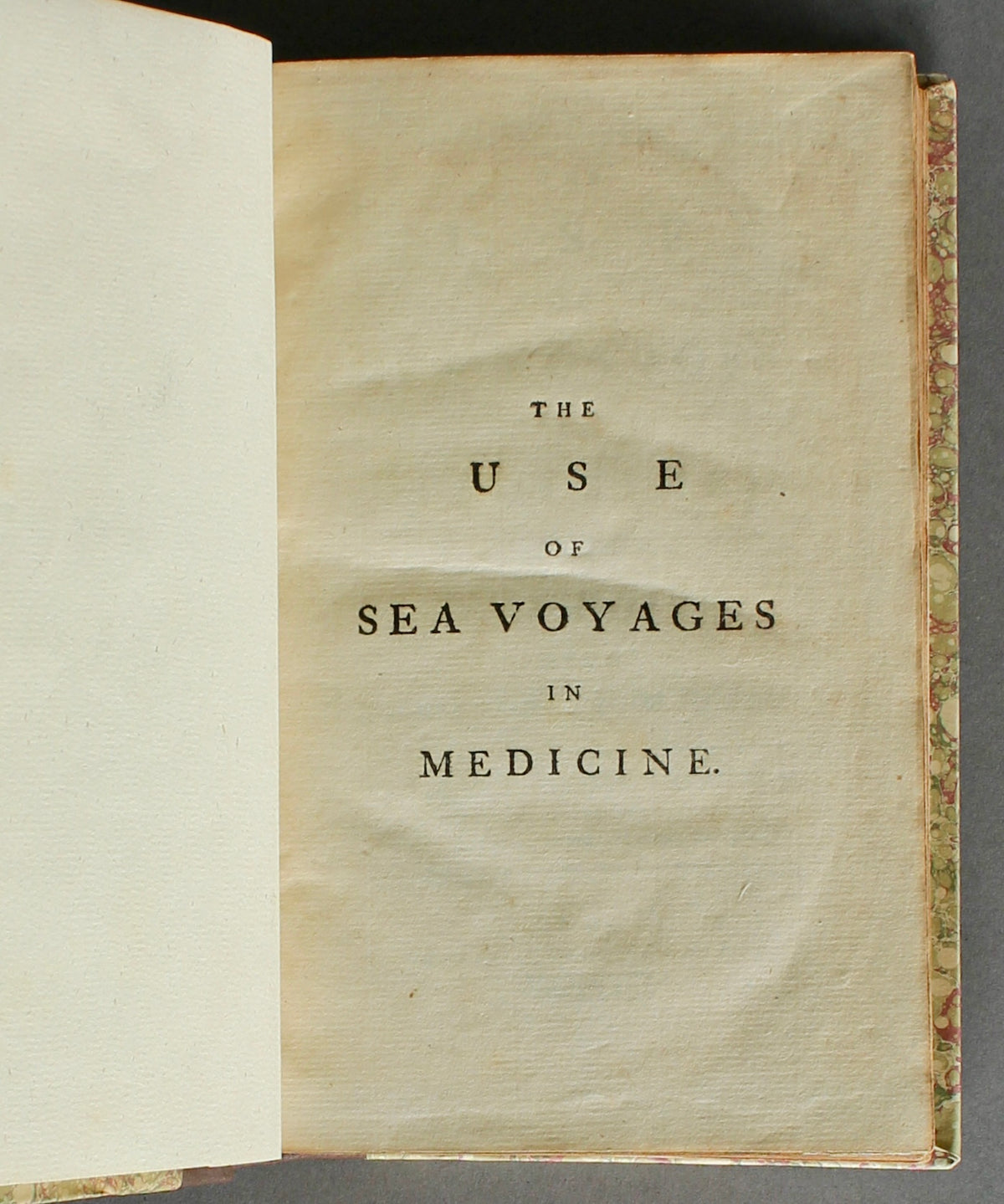 Gilchrist — The Use of Sea Voyages in Medicine — 1771 Third Edition — Tuberculosis & Climatotherapy