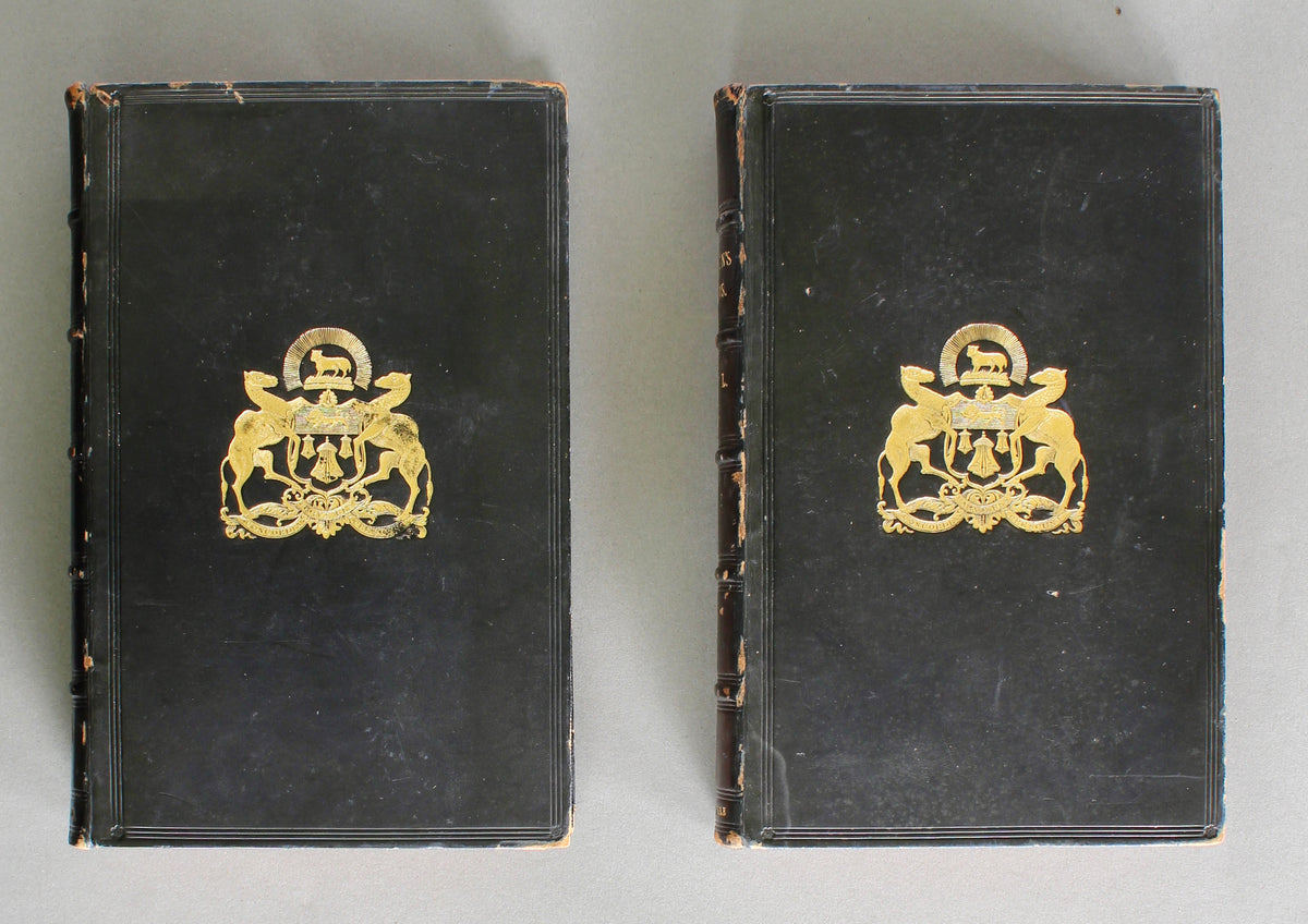 John Milton — Paradise Lost & Paradise Regain’d — John Baskerville, 1758 — First Baskerville Editions — Merchant Taylors’ Company Armorial Copy
