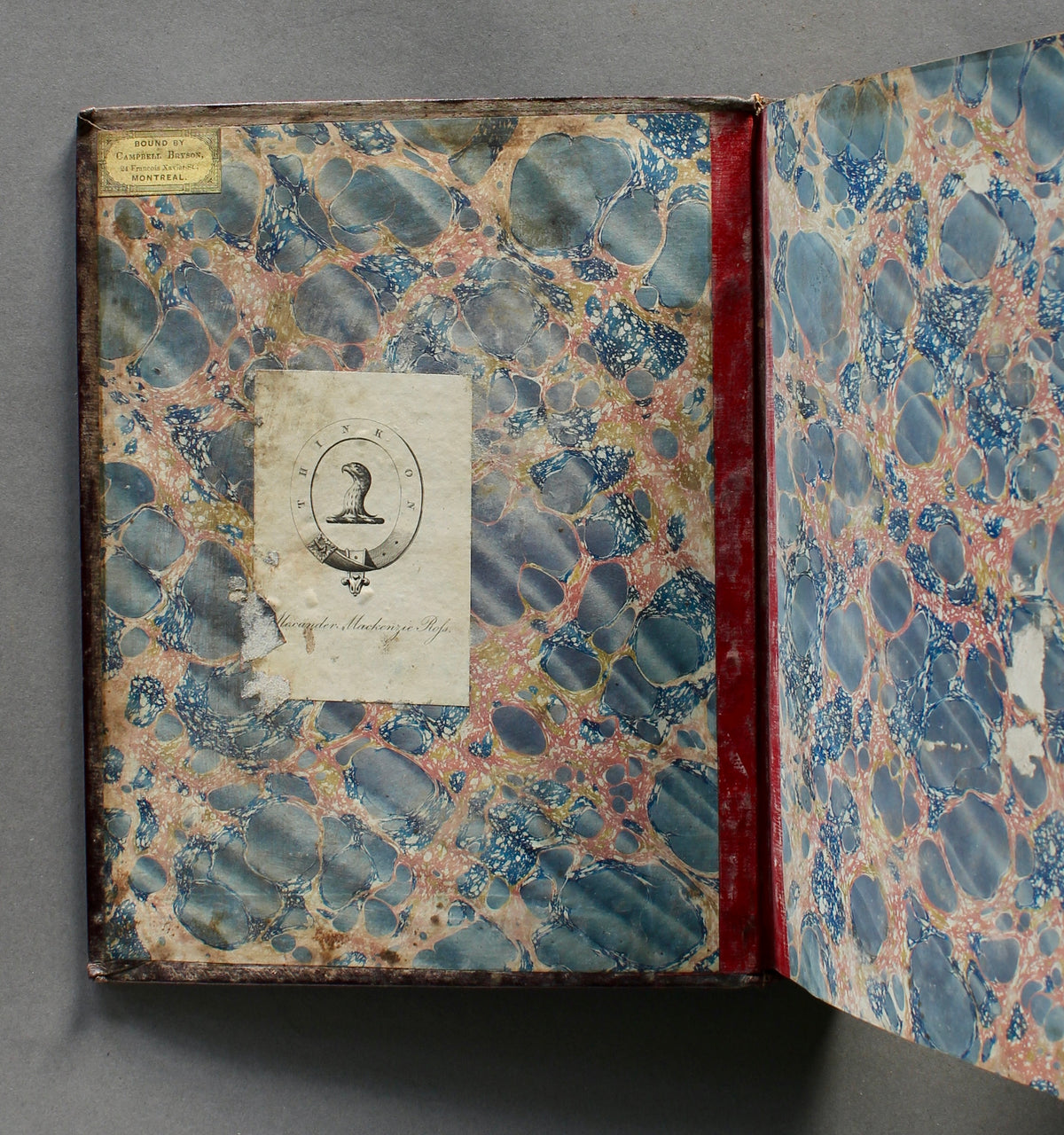 Williamson — Memorials of James Watt — 1856 First Edition — Alexander McKenzie Ross Association Copy — Campbell Bryson Montreal Binding