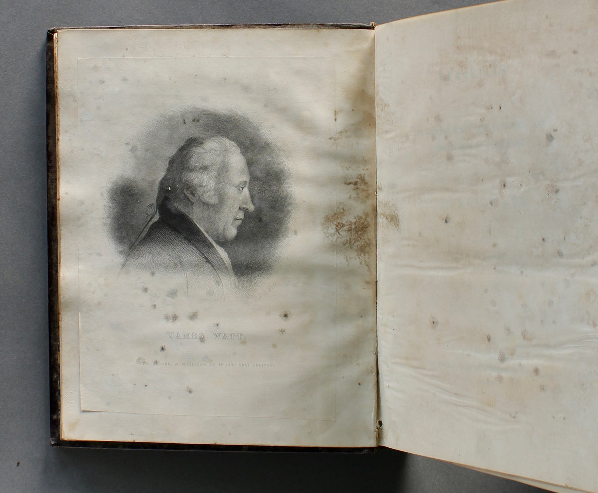 Williamson — Memorials of James Watt — 1856 First Edition — Alexander McKenzie Ross Association Copy — Campbell Bryson Montreal Binding