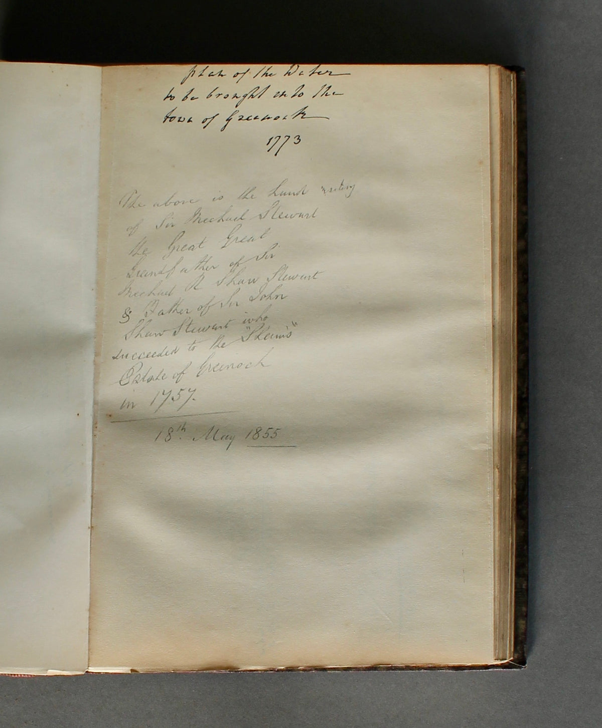Williamson — Memorials of James Watt — 1856 First Edition — Alexander McKenzie Ross Association Copy — Campbell Bryson Montreal Binding