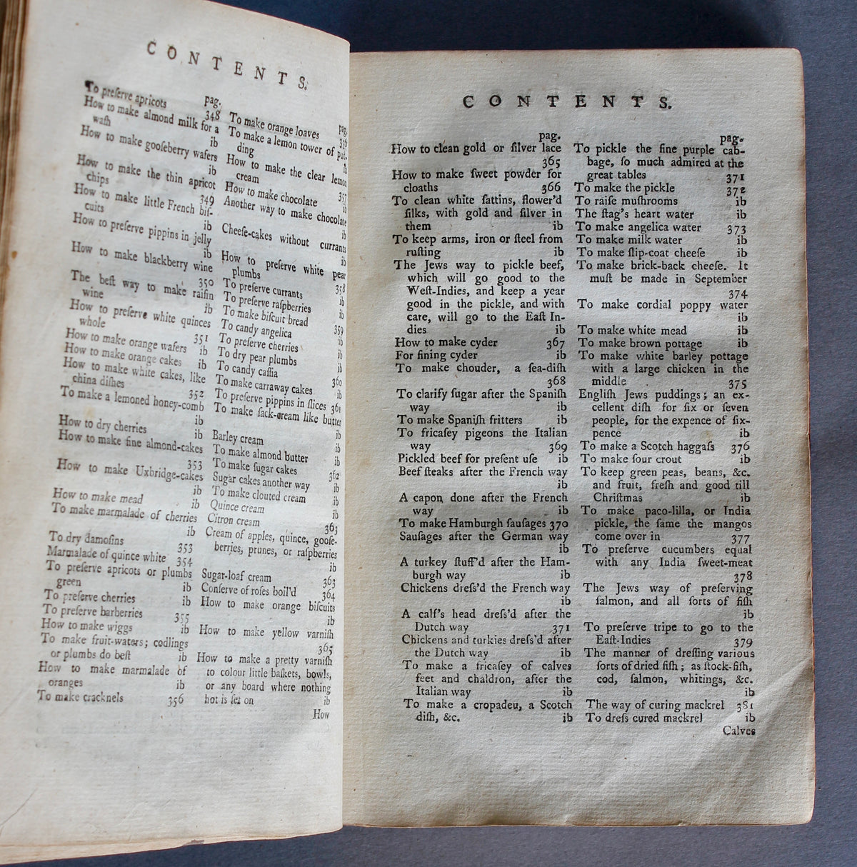Hannah Glasse – The Art of Cookery, Made Plain and Easy – 1767 – G. Walton Copy