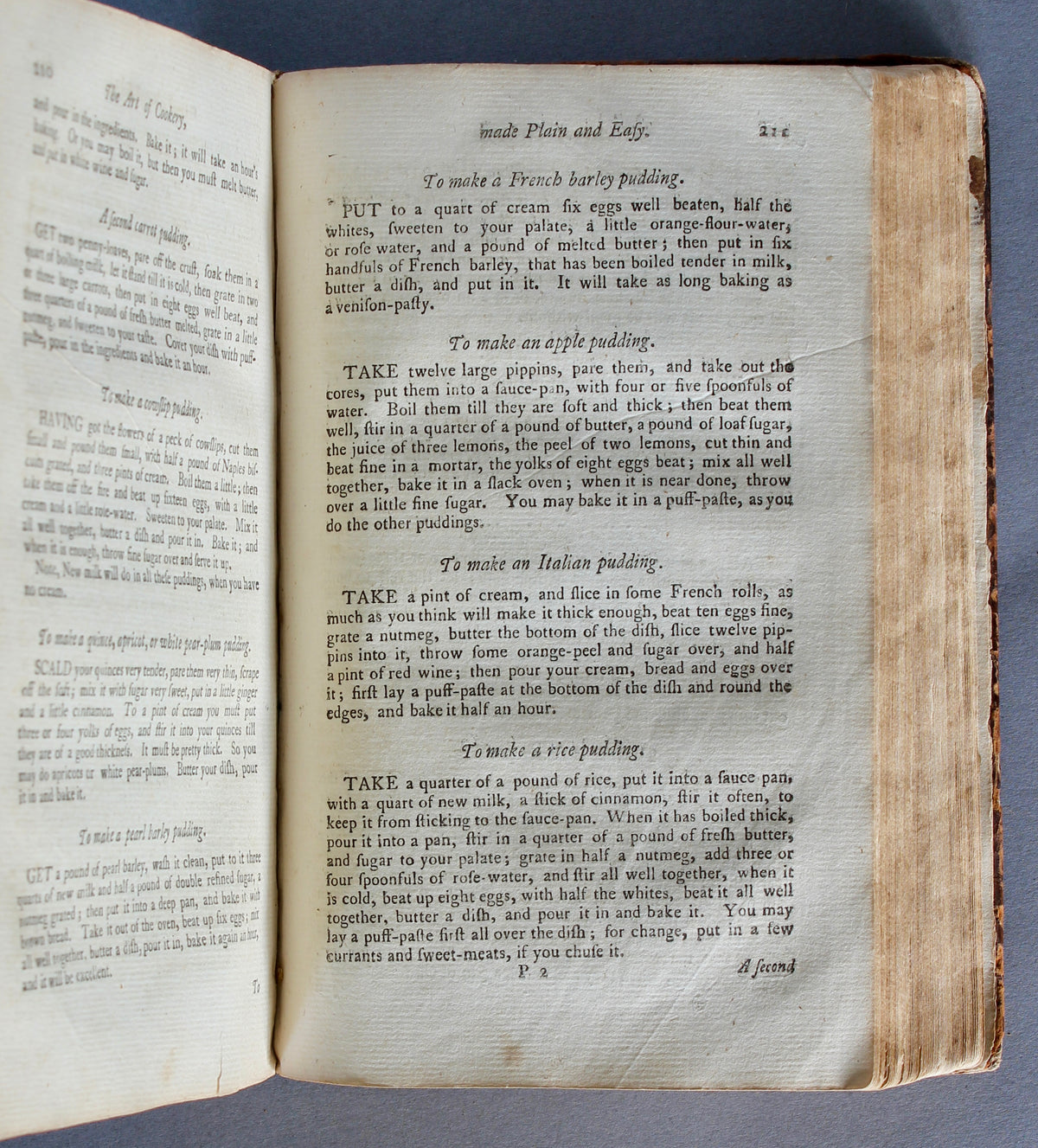 Hannah Glasse – The Art of Cookery, Made Plain and Easy – 1767 – G. Walton Copy